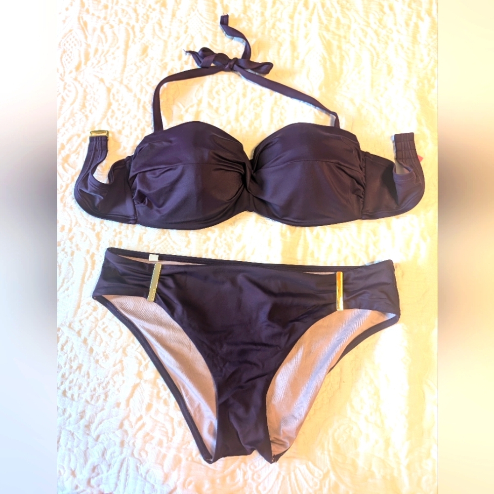 Victoria Secret strapless bikini with removable halter strap